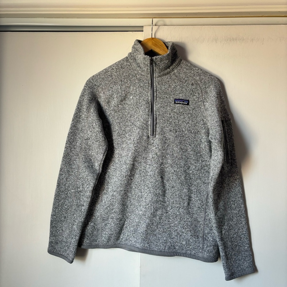 Patagonia Better Sweater 1/4 - Zip Fleece in Birch White - Picture 2 of 10